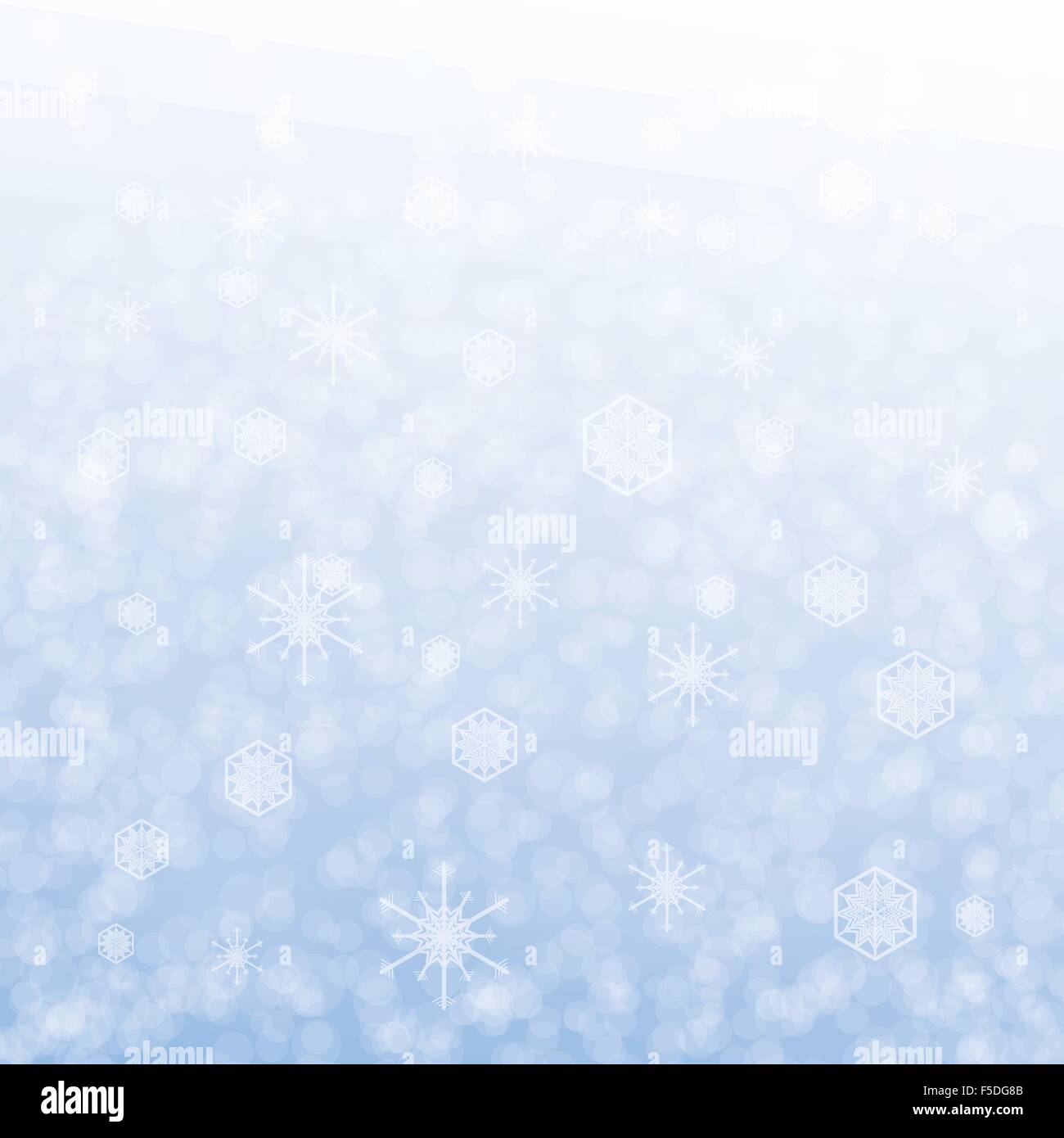 La conception de cartes de Noël avec flocon de neige sur fond bleu Illustration de Vecteur