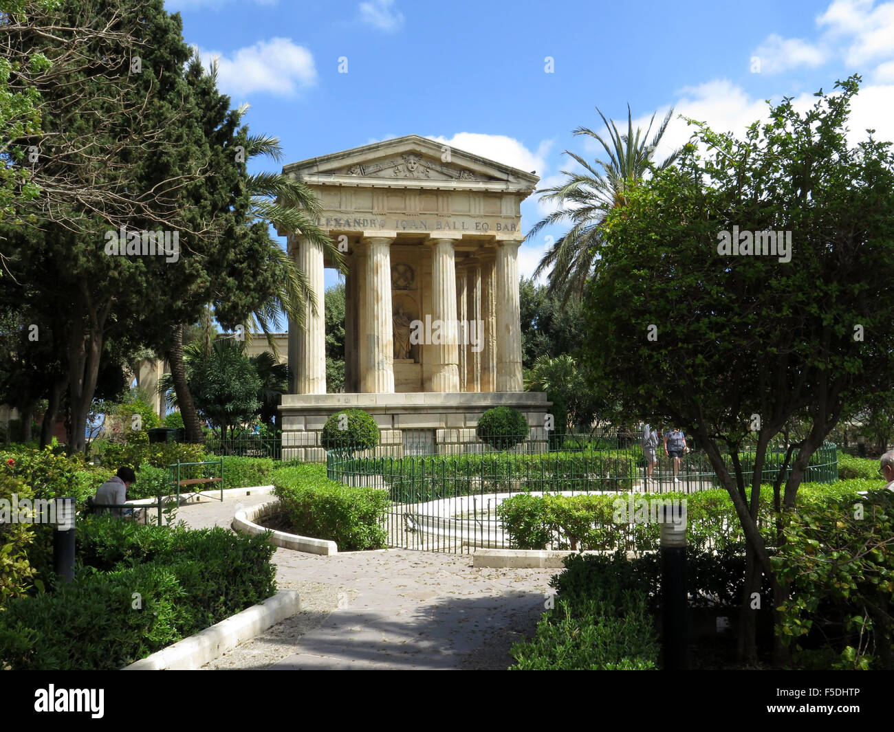 Jardins Barrakka inférieur à La Valette, Malte Banque D'Images