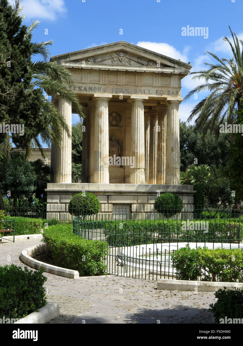 Jardins Barrakka inférieur à La Valette, Malte Banque D'Images