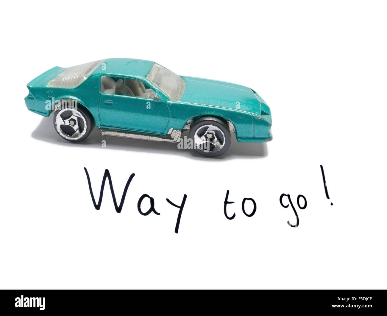 Felicitations Permis De Conduire Avec Jouet Ancien Modele De Voiture Photo Stock Alamy