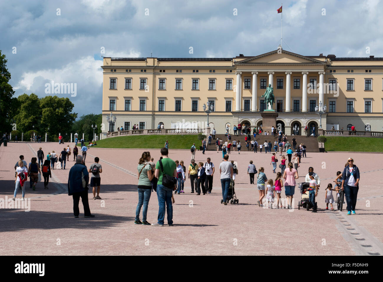 La Norvège, Oslo, Palais Royal (Det b comme Slott). 173 prix résidence royale, vers 1824-1848. Banque D'Images