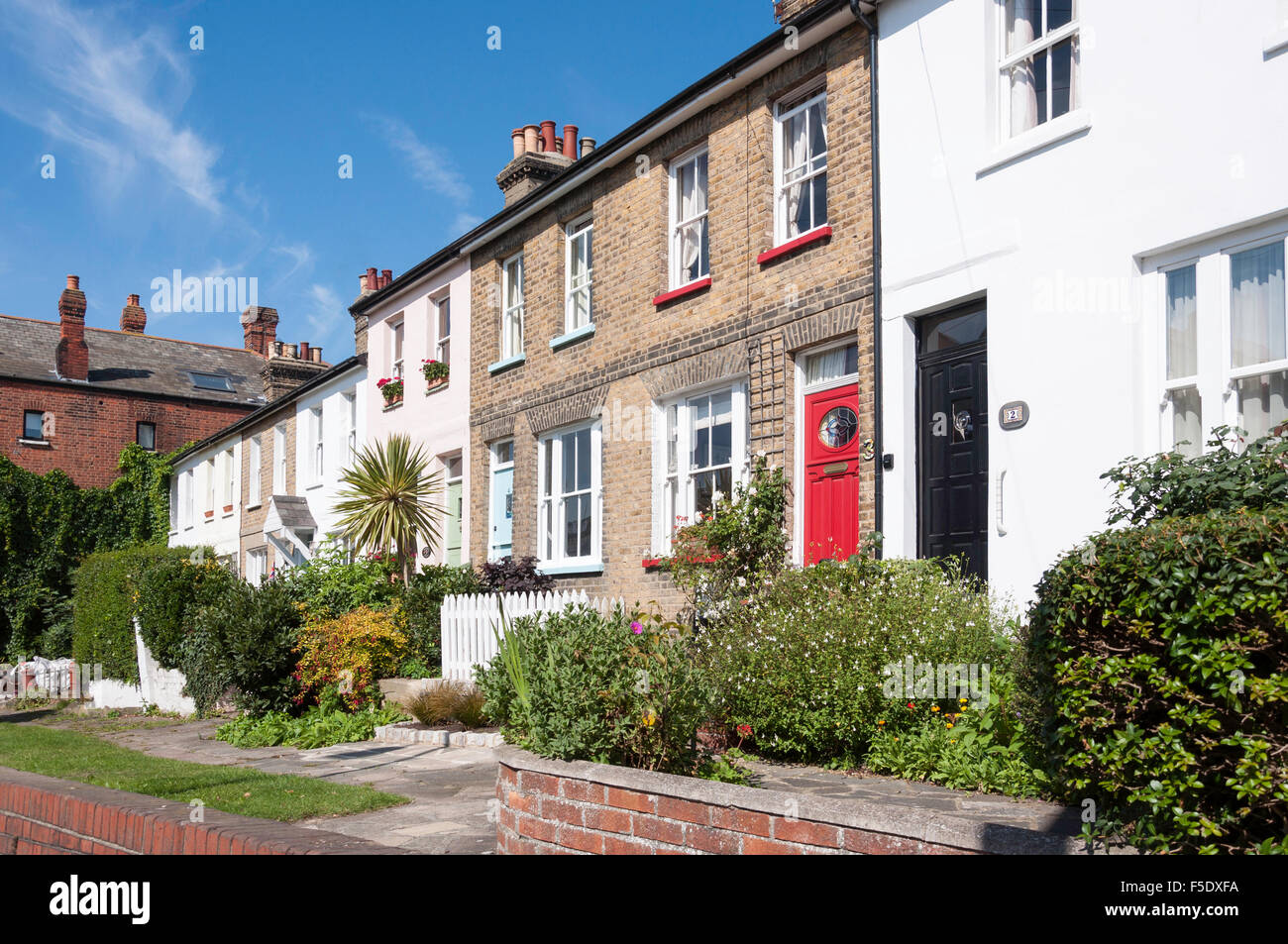 Période cottages, Leigh Hill, Leigh-on-Sea, Essex, Angleterre, Royaume-Uni Banque D'Images