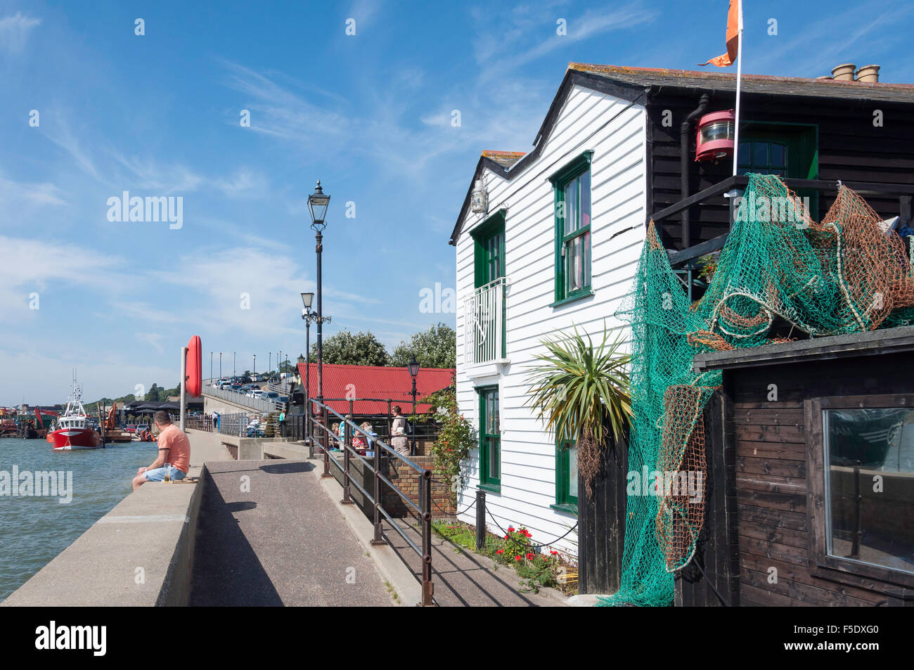 Front de Port, Vieille Leigh, Leigh-on-Sea, Essex, Angleterre, Royaume-Uni Banque D'Images