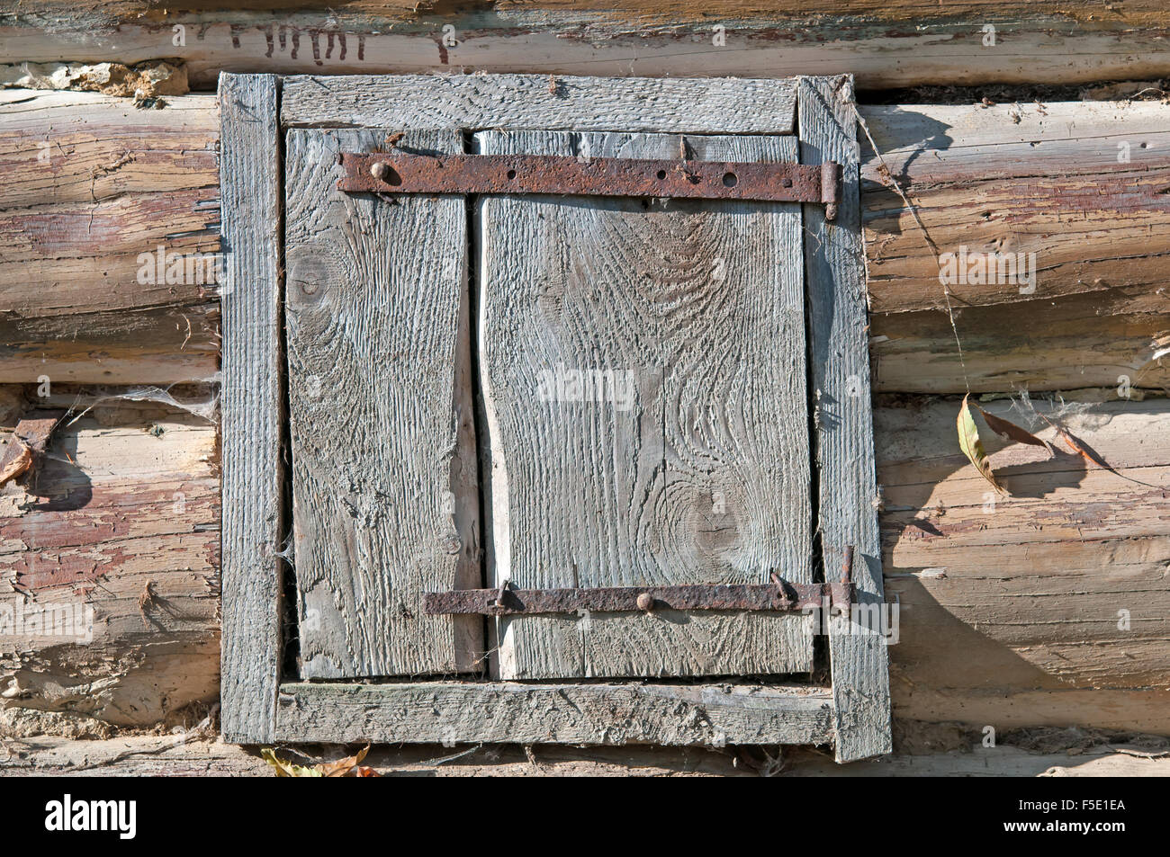 Vieille porte de grange en bois Banque D'Images