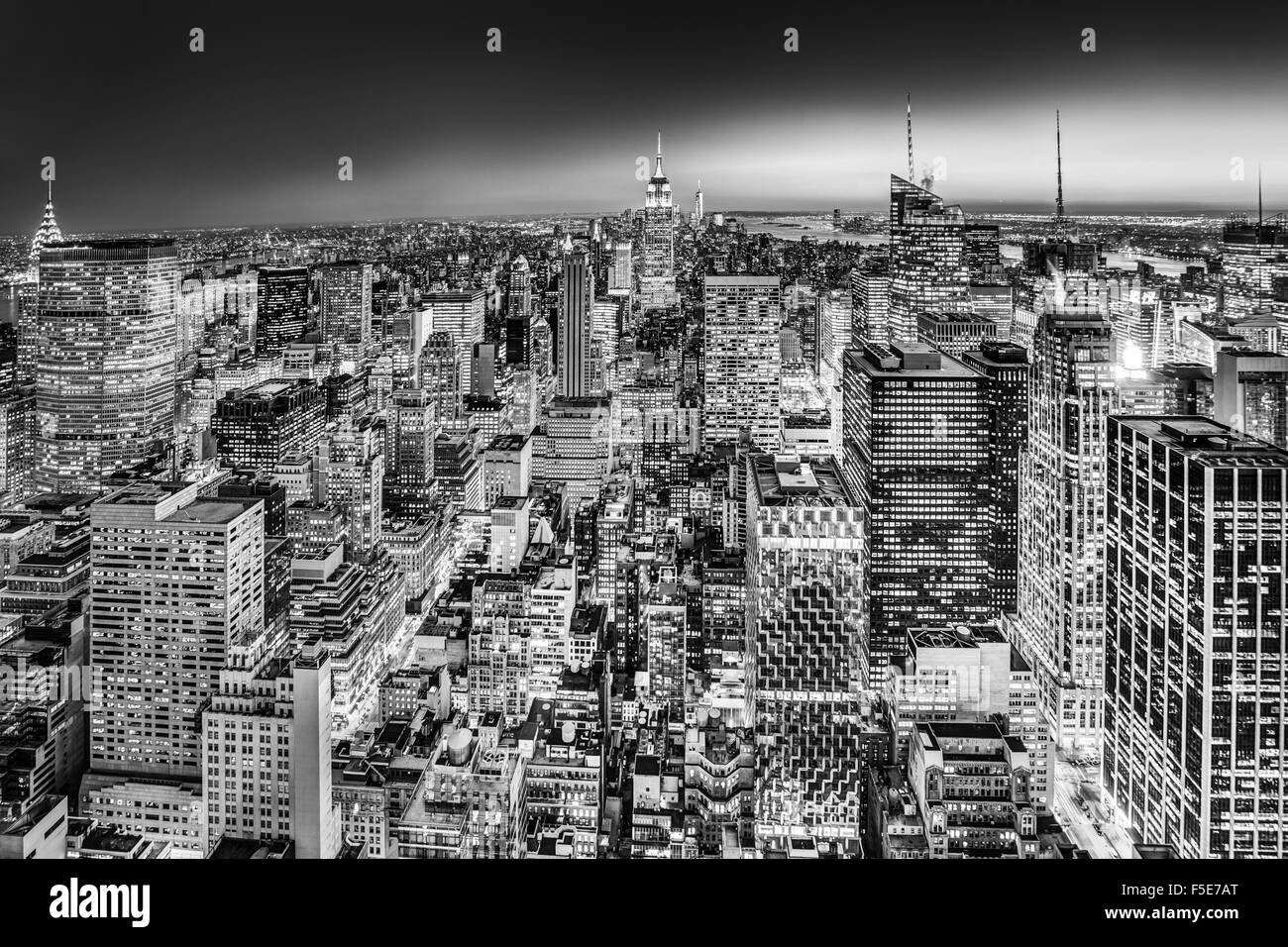 New York City Manhattan sur le centre-ville. Banque D'Images