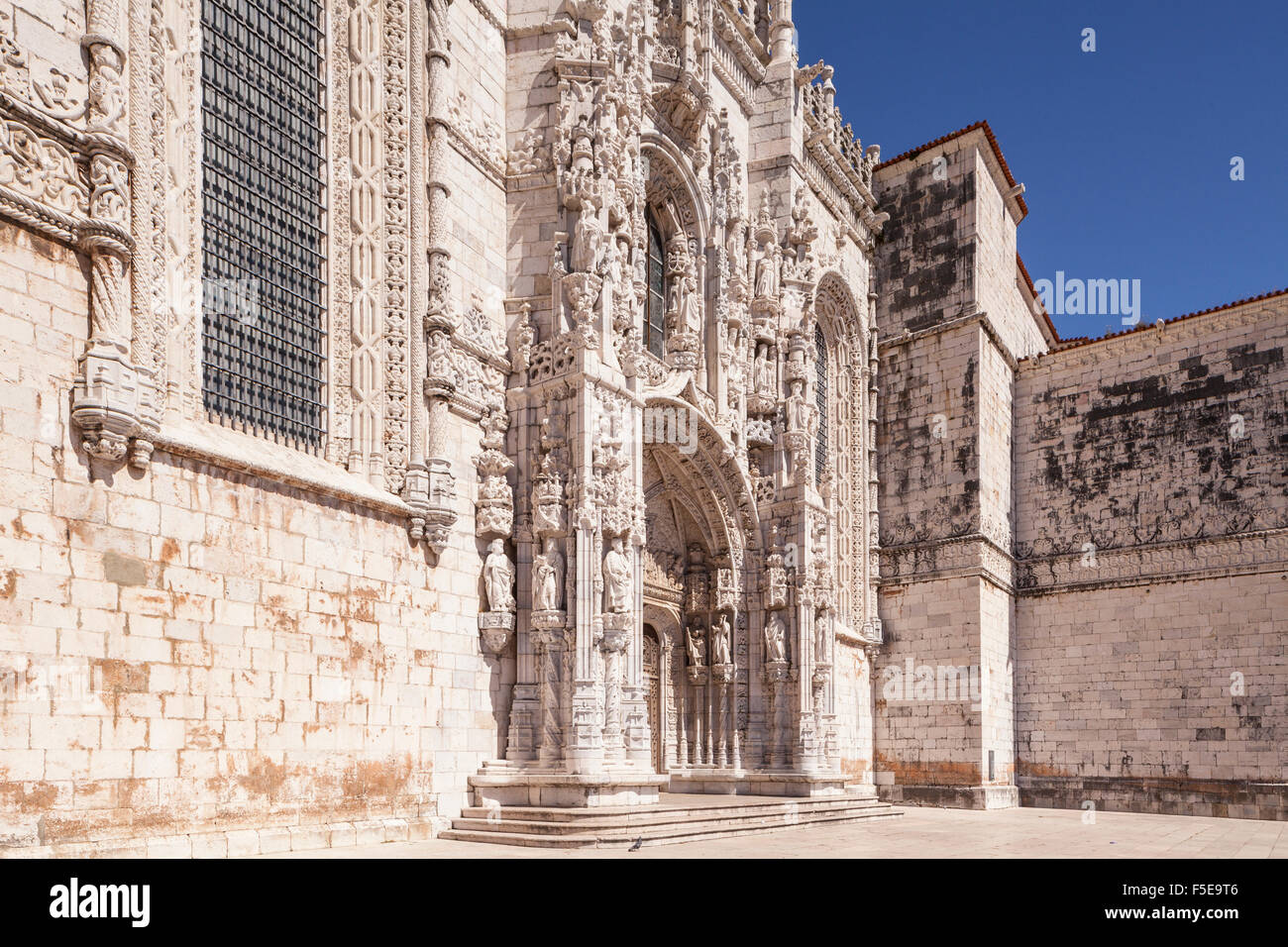 Mosteiro dos Jeronimos (Monastère des Hiéronymites), de l'UNESCO World Heritage Site, Belém, Lisbonne, Portugal, Europe Banque D'Images