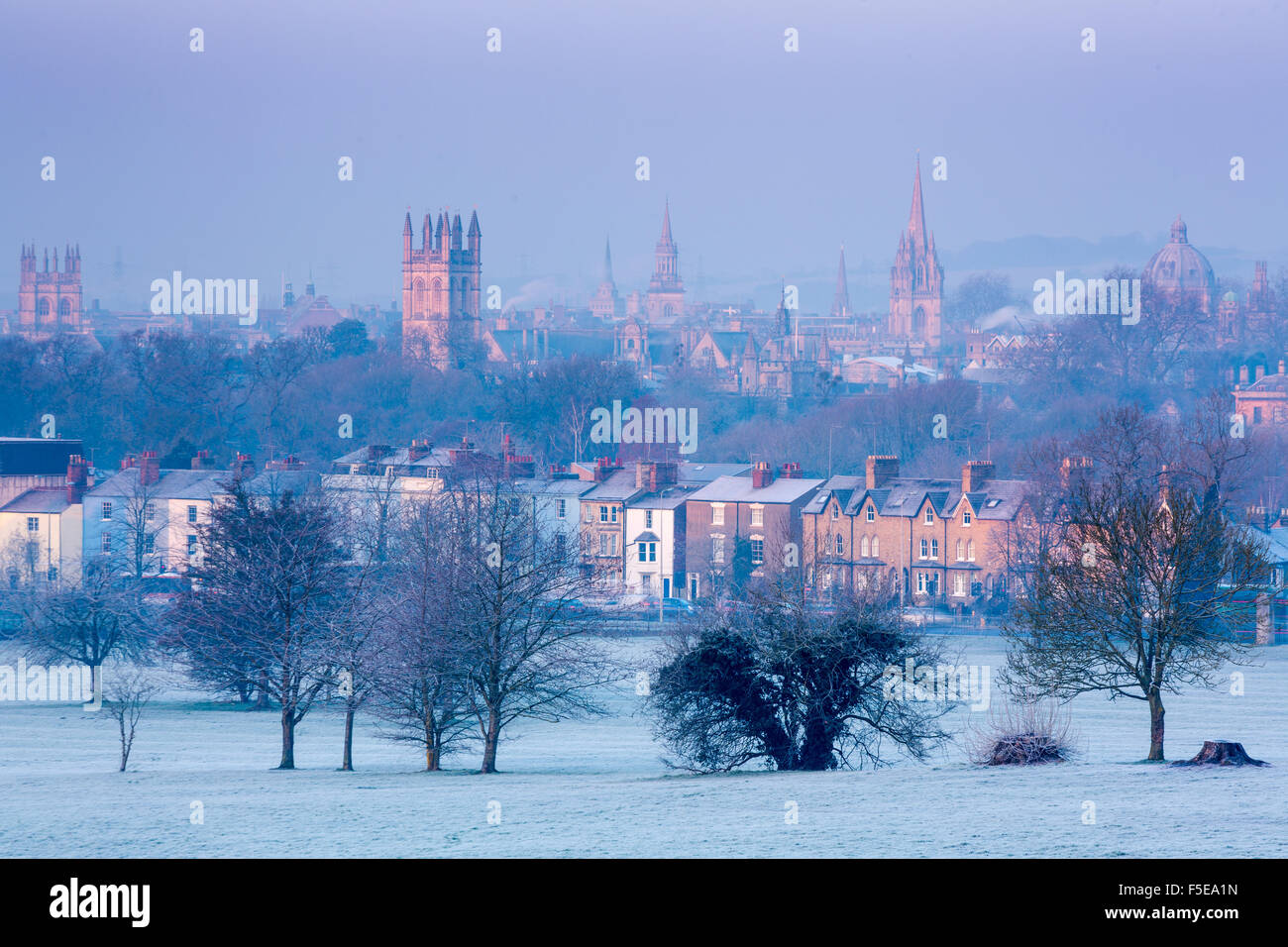 Oxford de South Park en hiver, Oxford, Oxfordshire, Angleterre, Royaume-Uni, Europe Banque D'Images