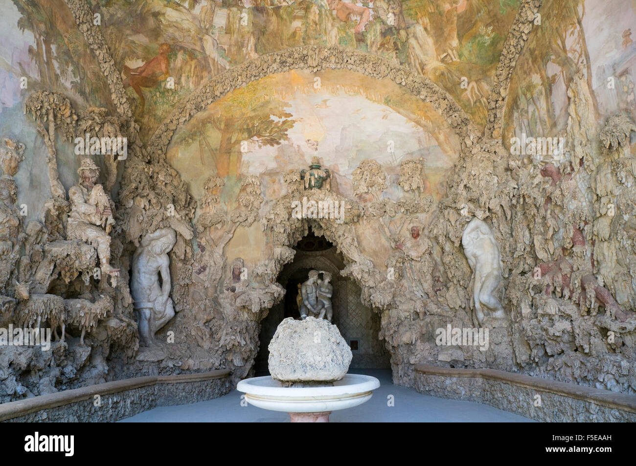 Grotte de Buontalenti, Jardins de Boboli, Florence, Toscane, Italie, Europe Banque D'Images
