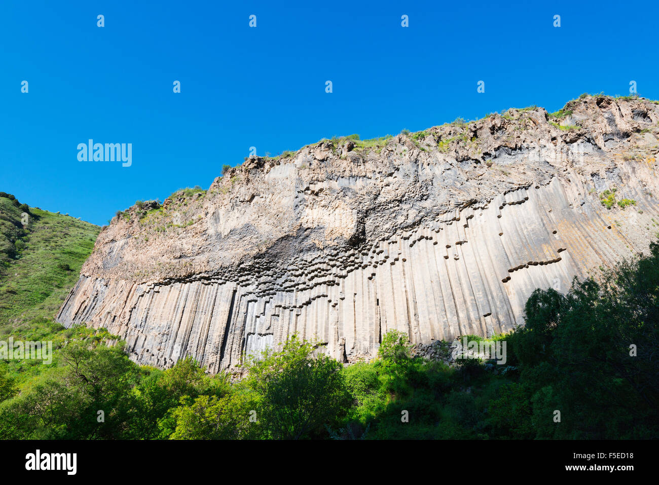 Symphonie de pierres, colonnes de basalte, UNESCO World Heritage Site, Garni, province de Kotayk, Arménie, Caucase, Asie centrale, Asie Banque D'Images