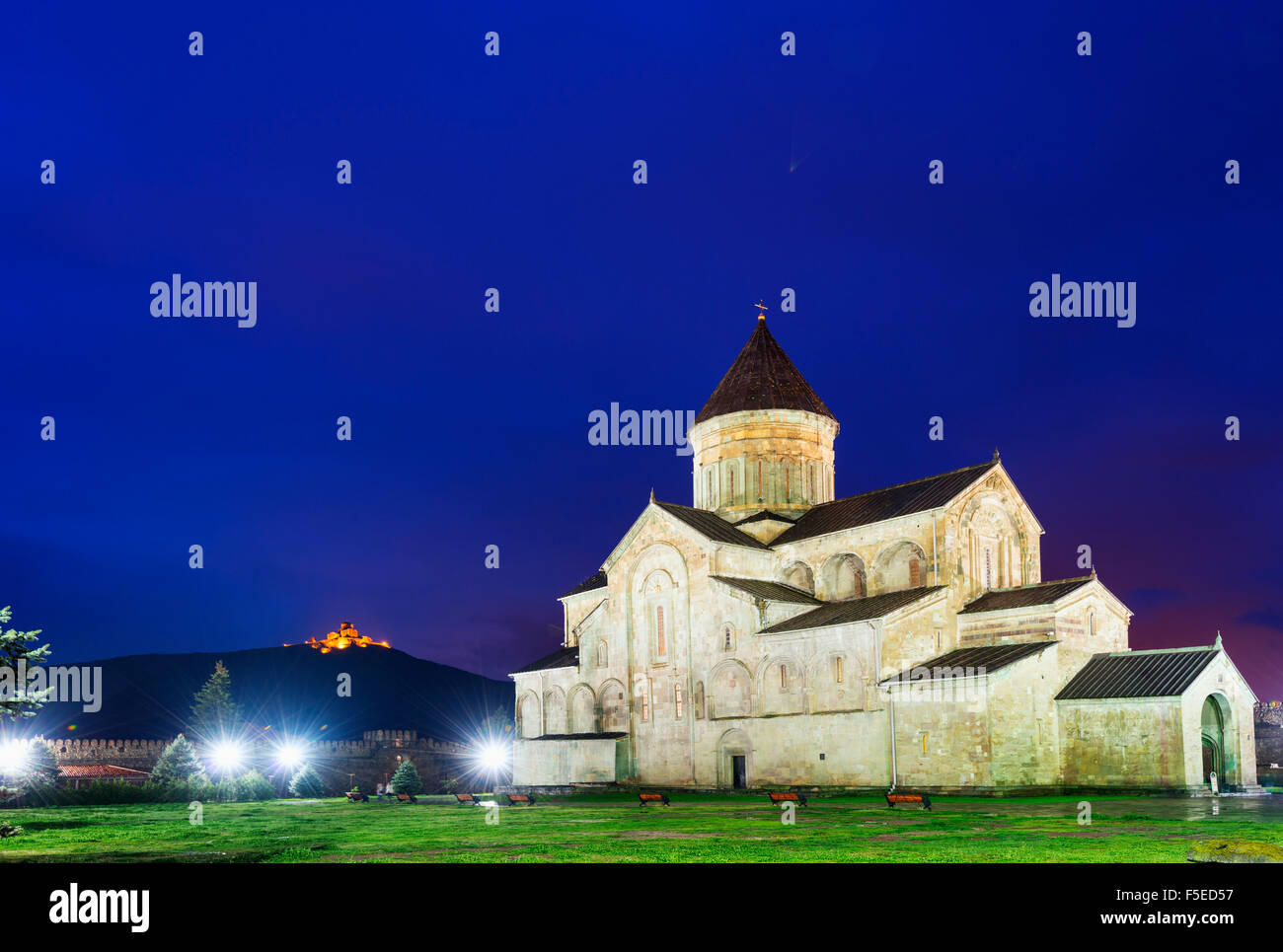 La cathédrale de Svetitskhoveli, 11e siècle, par Patriach Melkisedek, Mtskheta, capitale historique, l'UNESCO, la Géorgie, le Caucase, l'Asie Banque D'Images