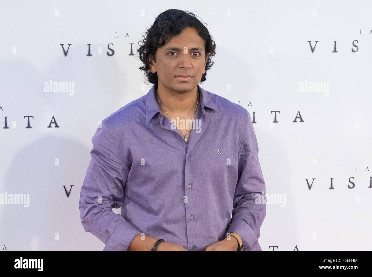 L 'visite' Madrid photocall avec : M. Night Shyamalan Où : Madrid, Espagne Quand : 02 Sep 2015 Banque D'Images