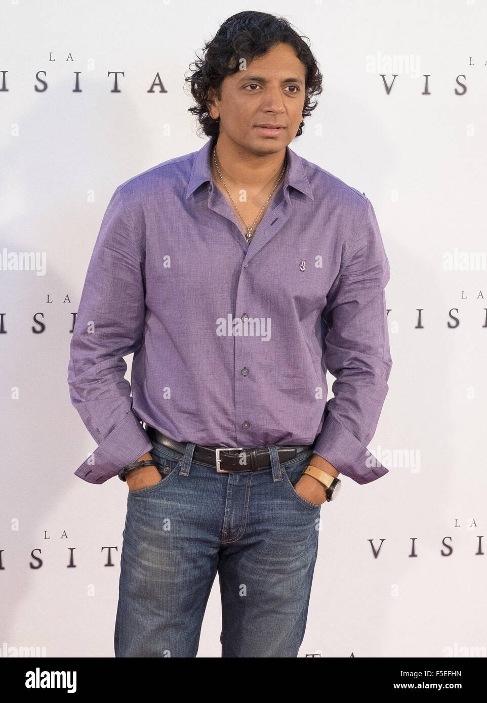 L 'visite' Madrid photocall avec : M. Night Shyamalan Où : Madrid, Espagne Quand : 02 Sep 2015 Banque D'Images