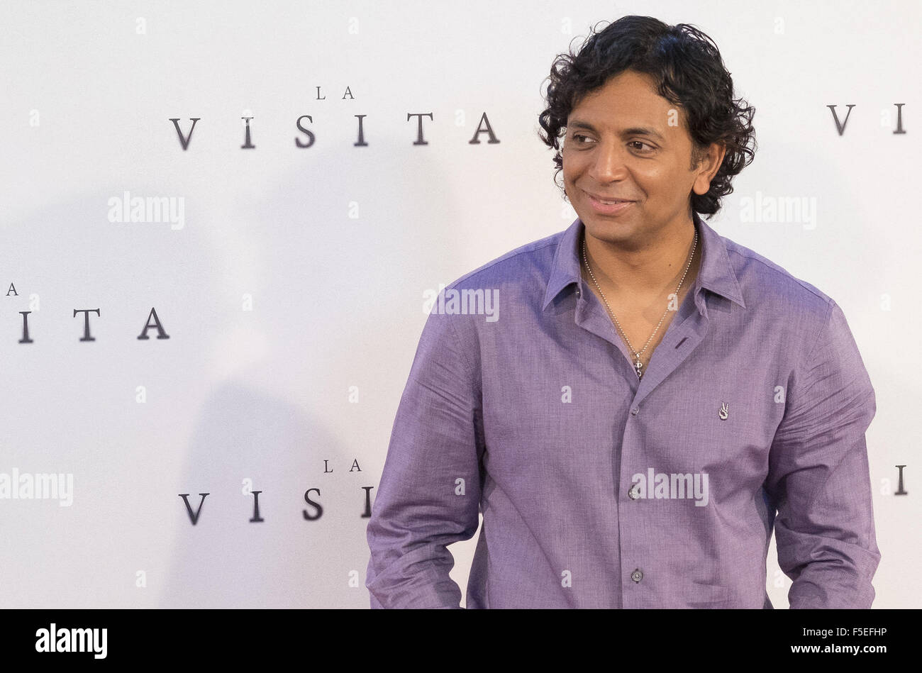 L 'visite' Madrid photocall avec : M. Night Shyamalan Où : Madrid, Espagne Quand : 02 Sep 2015 Banque D'Images