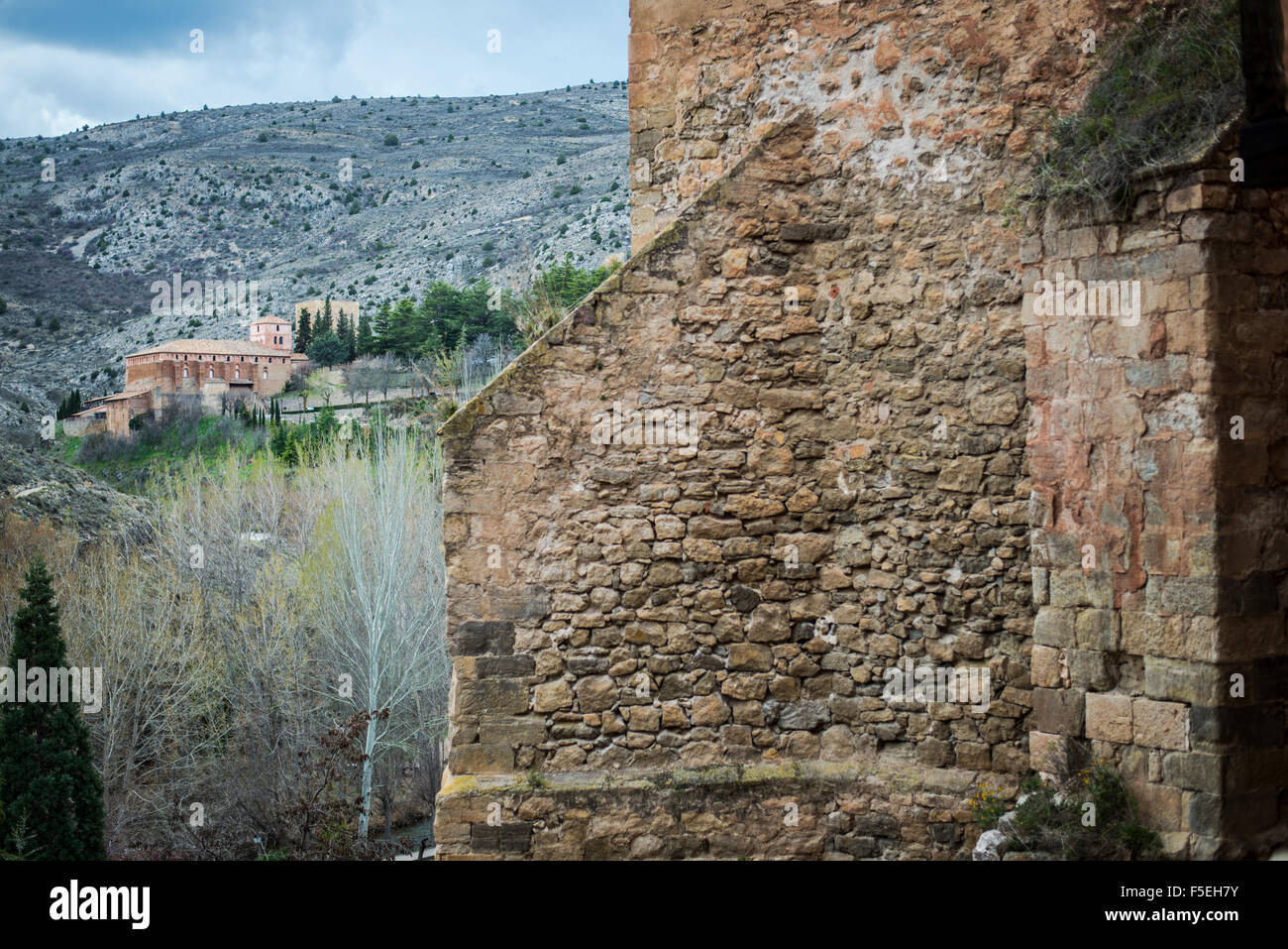 Route du patrimoine du village de Albarracin et médiévale de style mudéjar. Teruel, Aragon, Espagne Banque D'Images