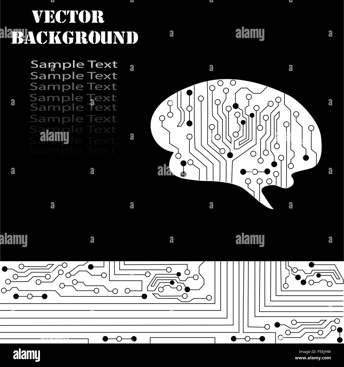 Vector background technologique brains. Vector EPS10. Banque D'Images