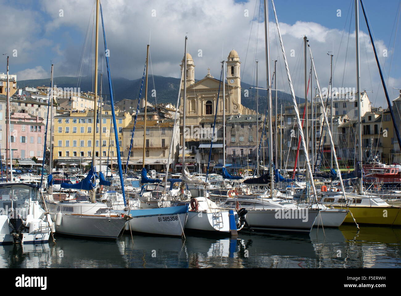 Vieux port, Bastia, Corse Banque D'Images