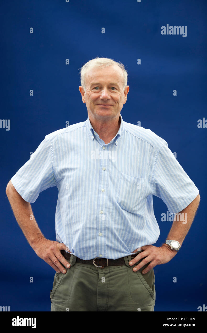 Un portrait de Frank Fermer dans l'Edinburgh International Book Festival 2012 est situé à Charlotte Square Gardens. Par Pic Pako Banque D'Images