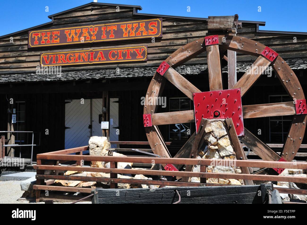 La façon dont il a été musée est consacré à l'histoire de l'exploitation minière à Virginia City, Nevada. Banque D'Images