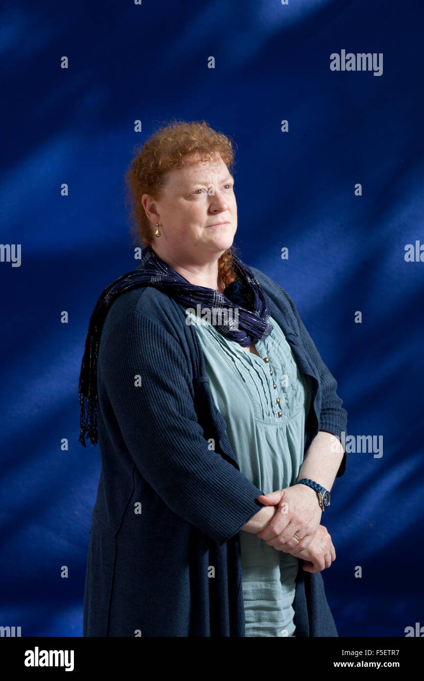Un portrait de Sue noir dans l'Edinburgh International Book Festival 2012 est situé à Charlotte Square Gardens. Par Pic Pako Banque D'Images