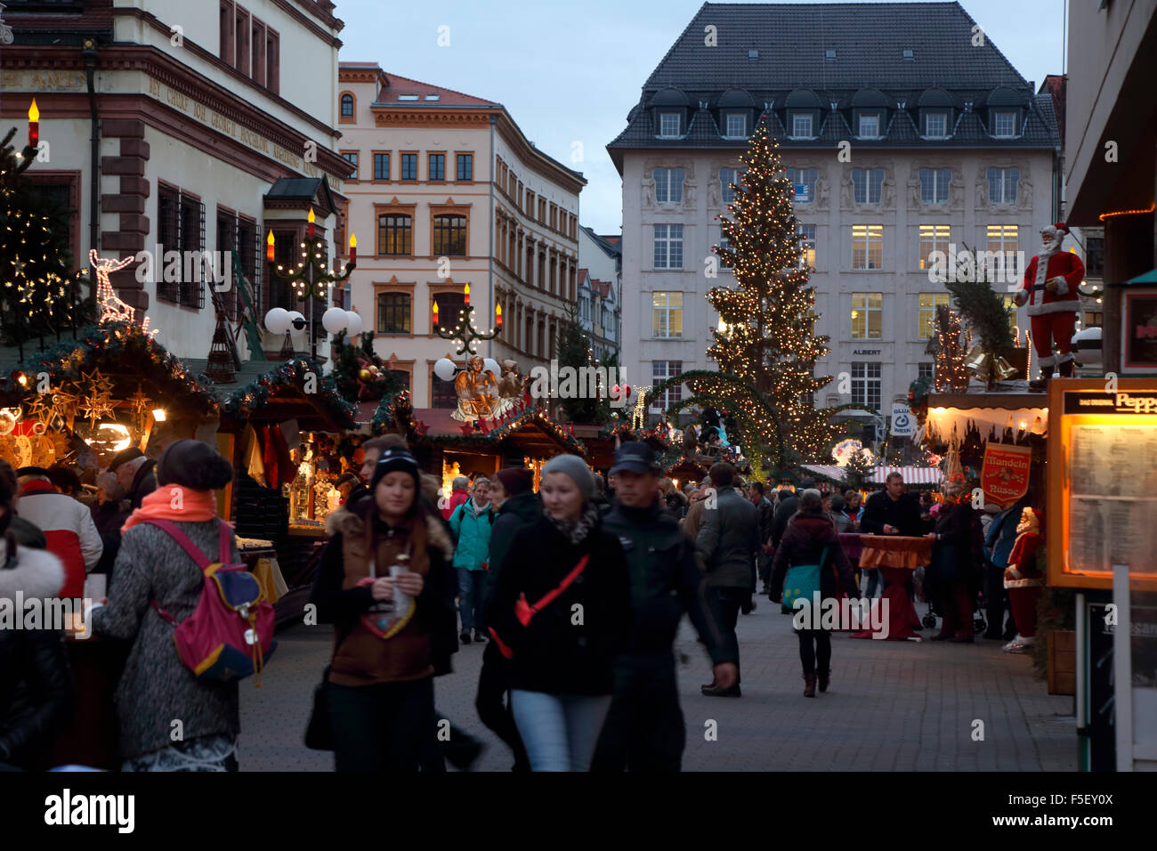 Temps de Noël Leipzig Saxe Europe Banque D'Images