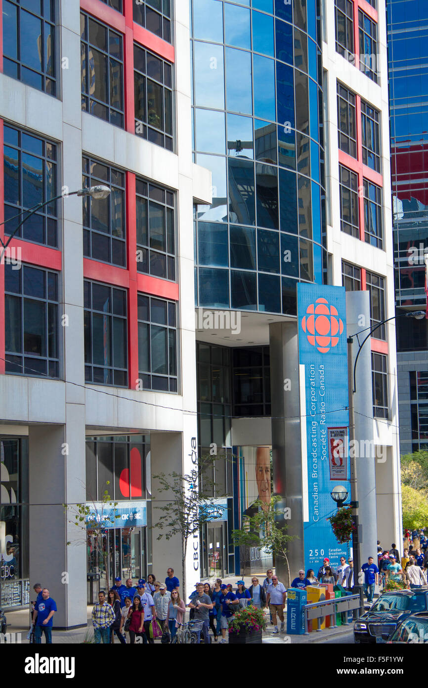 Siège de la CBC à Toronto, Ontario, Canada Banque D'Images