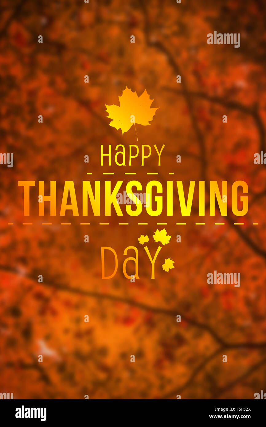 Image composite de joyeux thanksgiving Banque D'Images