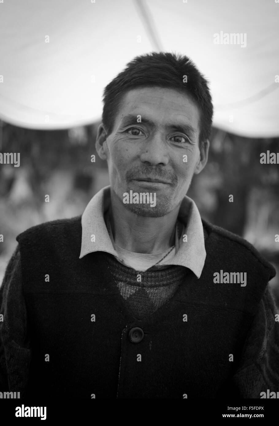 L'Inde, l'homme ladakhis local Banque D'Images