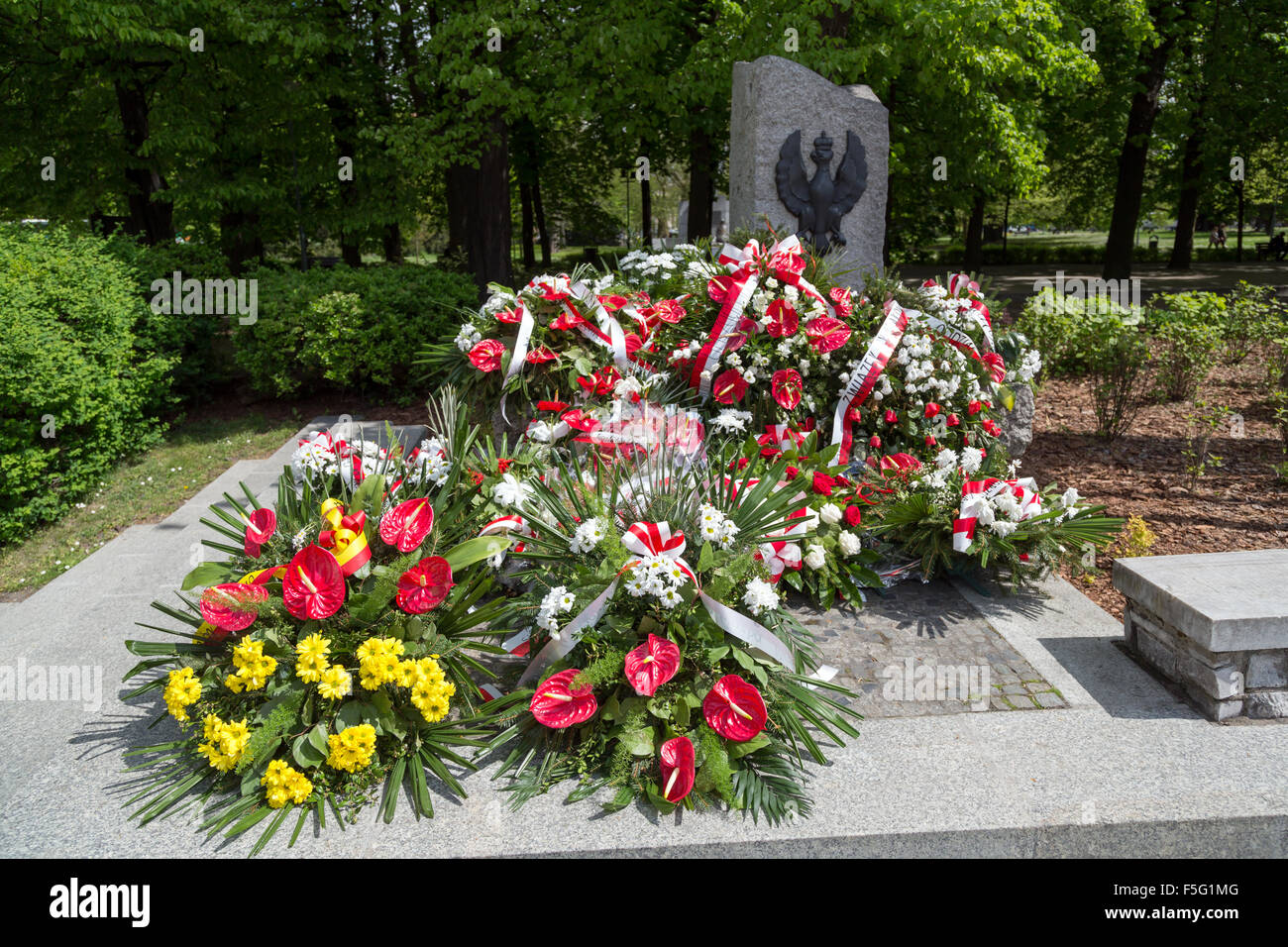 Wroclaw, Pologne, parc commémoratif en l'honneur Polish Banque D'Images
