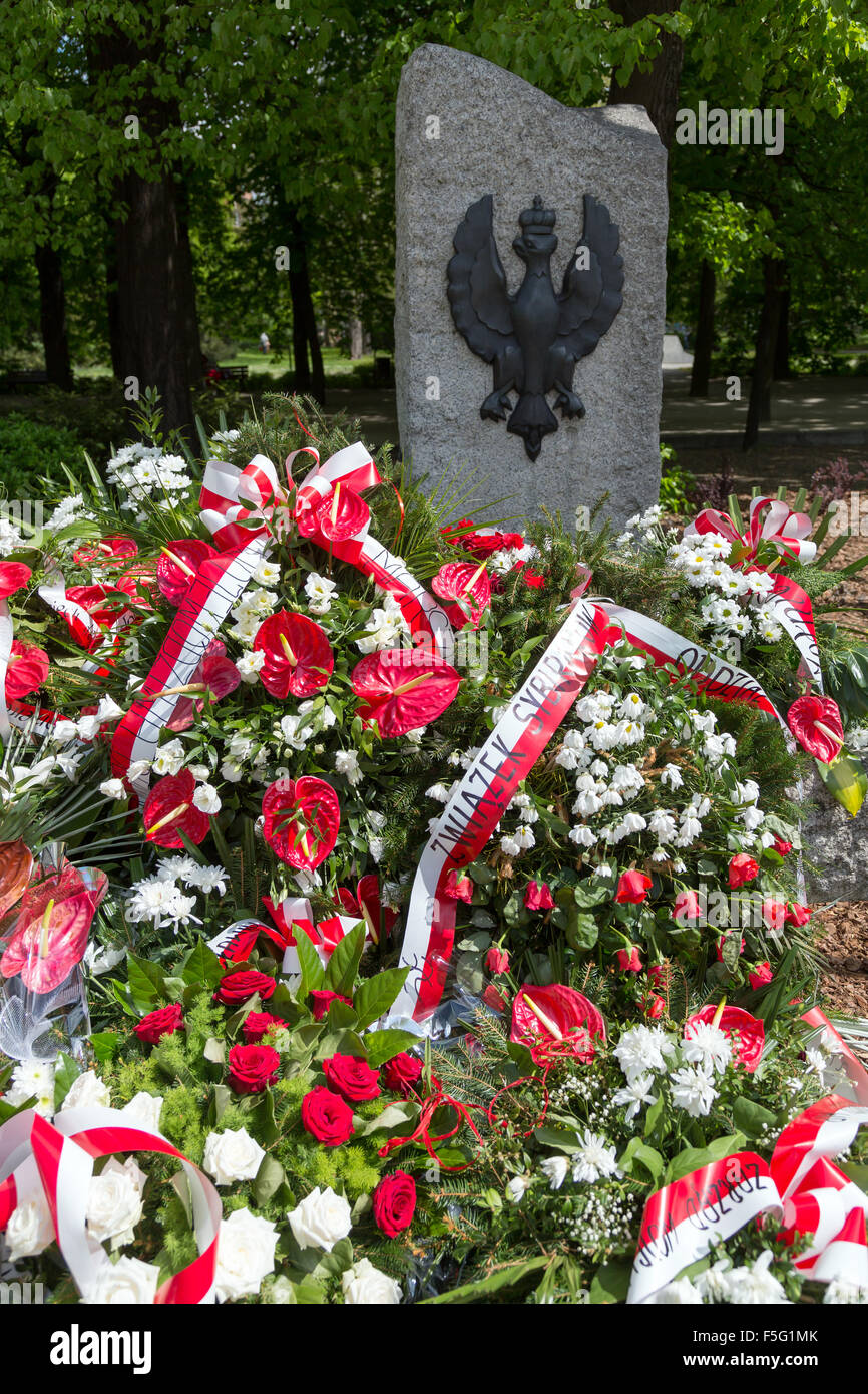 Wroclaw, Pologne, parc commémoratif en l'honneur Polish Banque D'Images