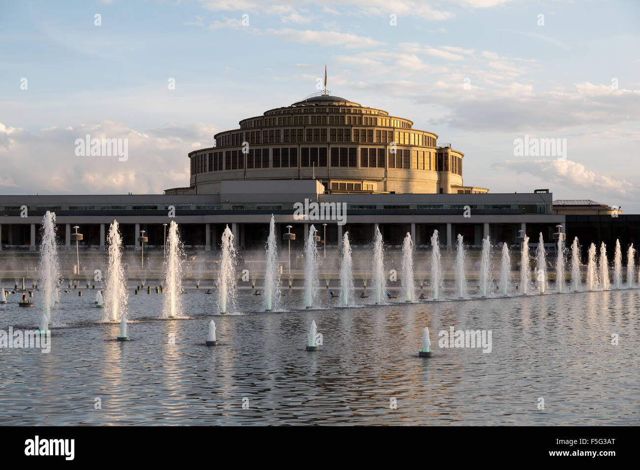 Wroclaw, Pologne, le Jahrhunderthalle Banque D'Images