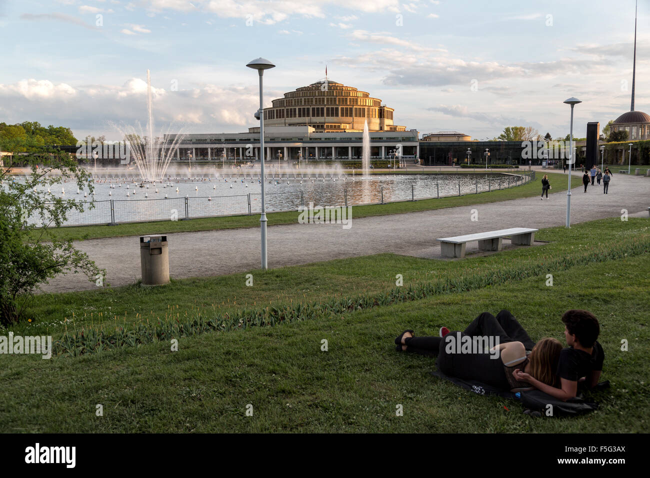 Wroclaw, Pologne, le Jahrhunderthalle Banque D'Images