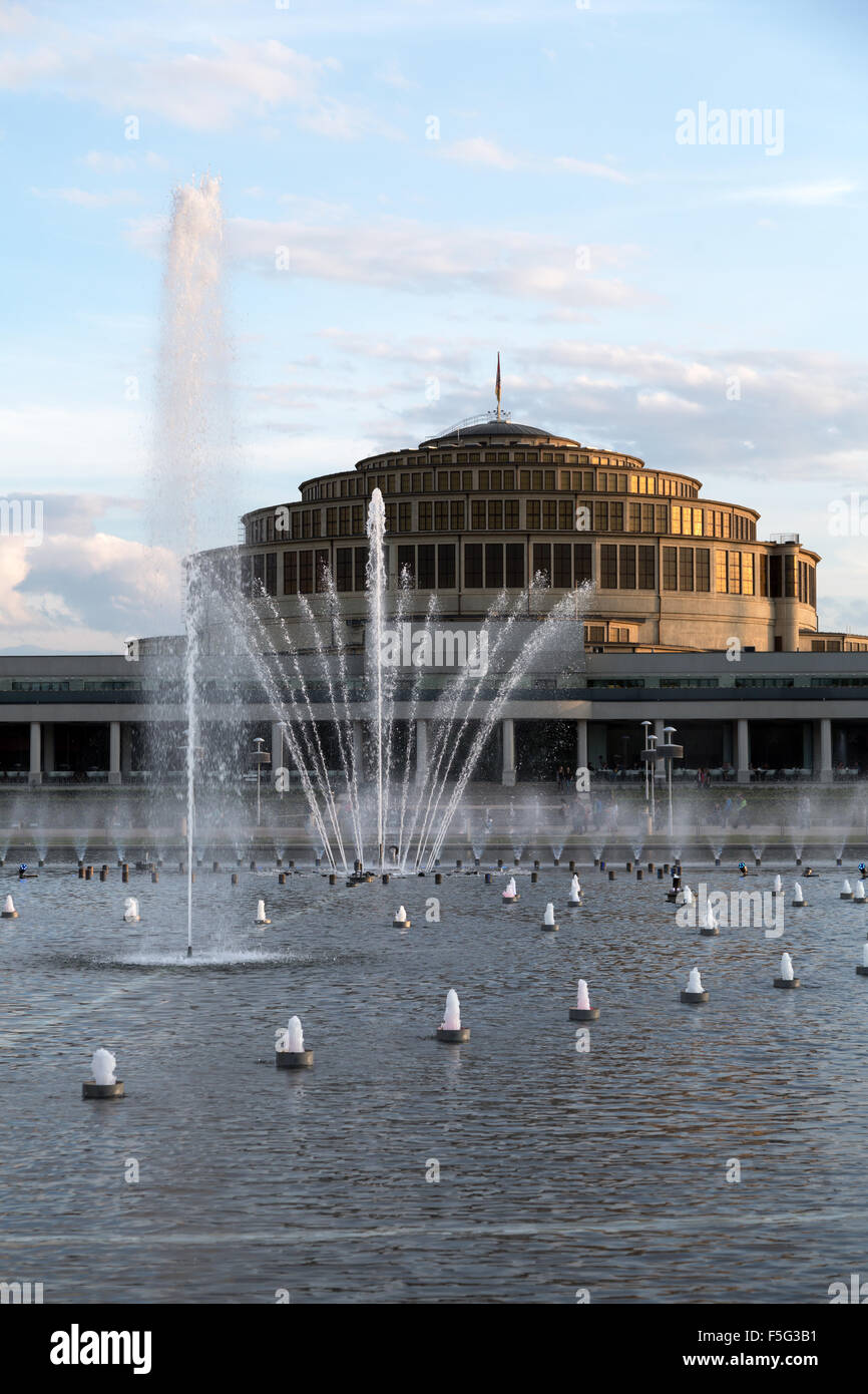 Wroclaw, Pologne, le Jahrhunderthalle Banque D'Images