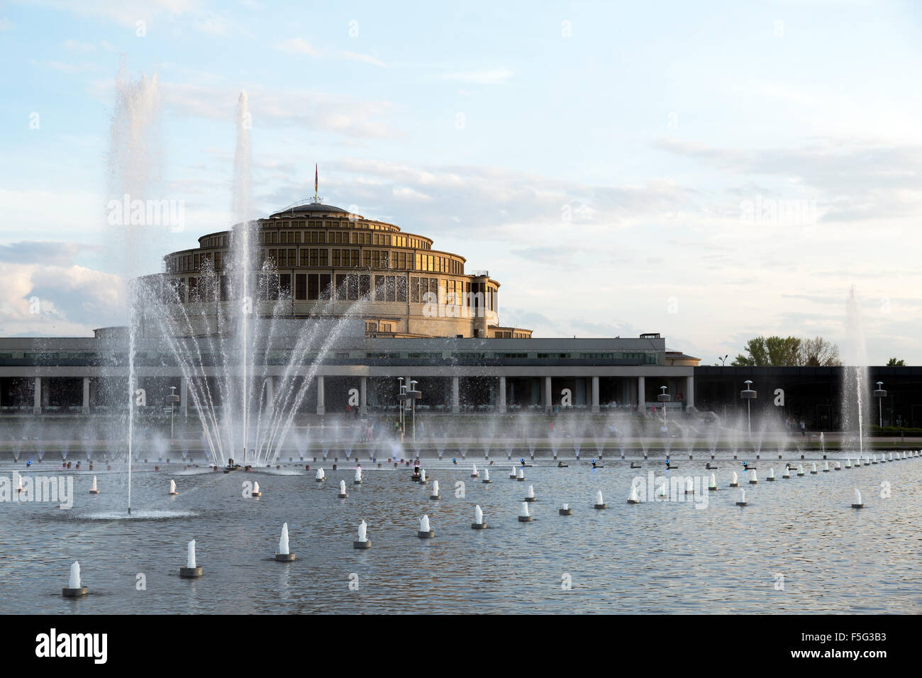 Wroclaw, Pologne, le Jahrhunderthalle Banque D'Images