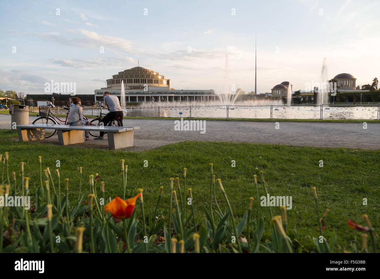 Wroclaw, Pologne, le Jahrhunderthalle Banque D'Images