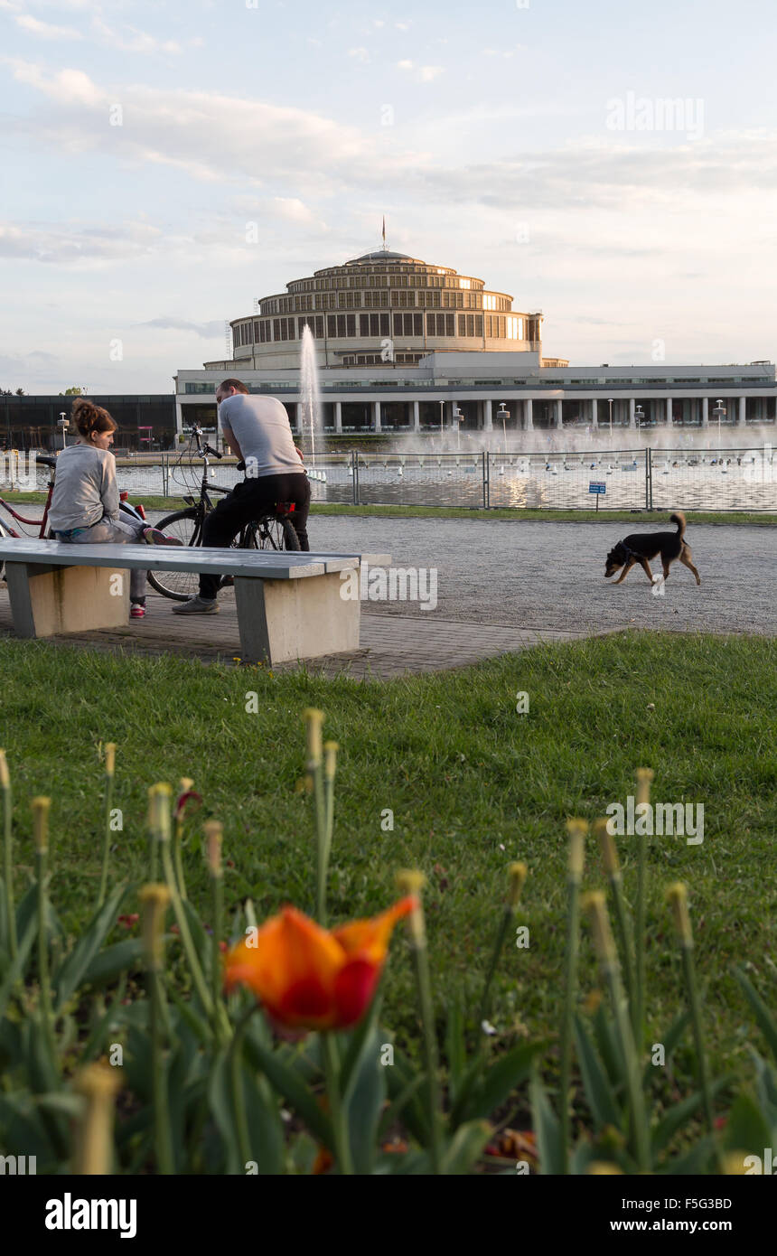 Wroclaw, Pologne, le Jahrhunderthalle Banque D'Images