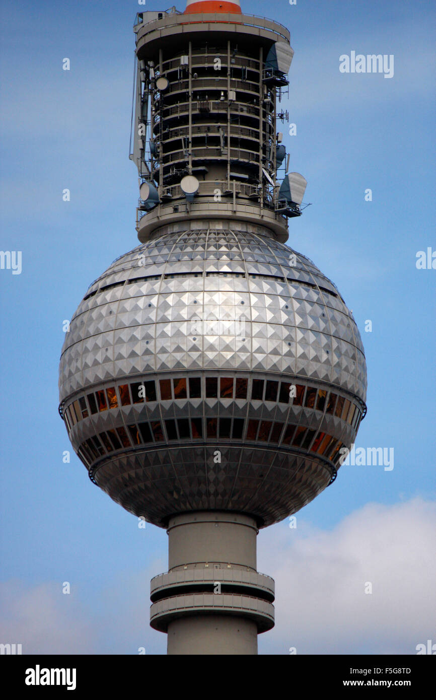 Fernsehturm, Berlin-Mitte. Banque D'Images