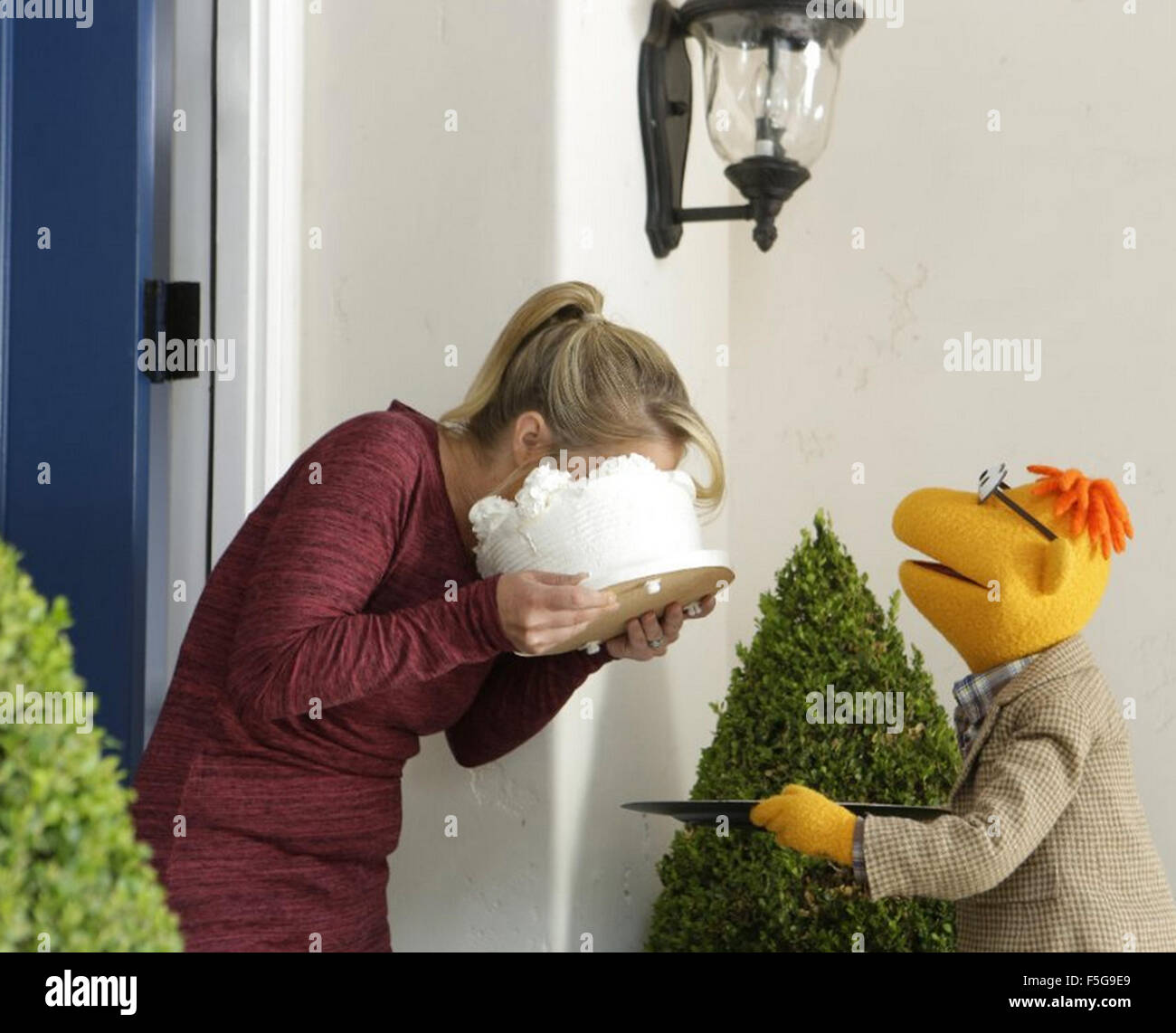 Les Muppets 2015 ABC TV série avec Christina Applegate Banque D'Images