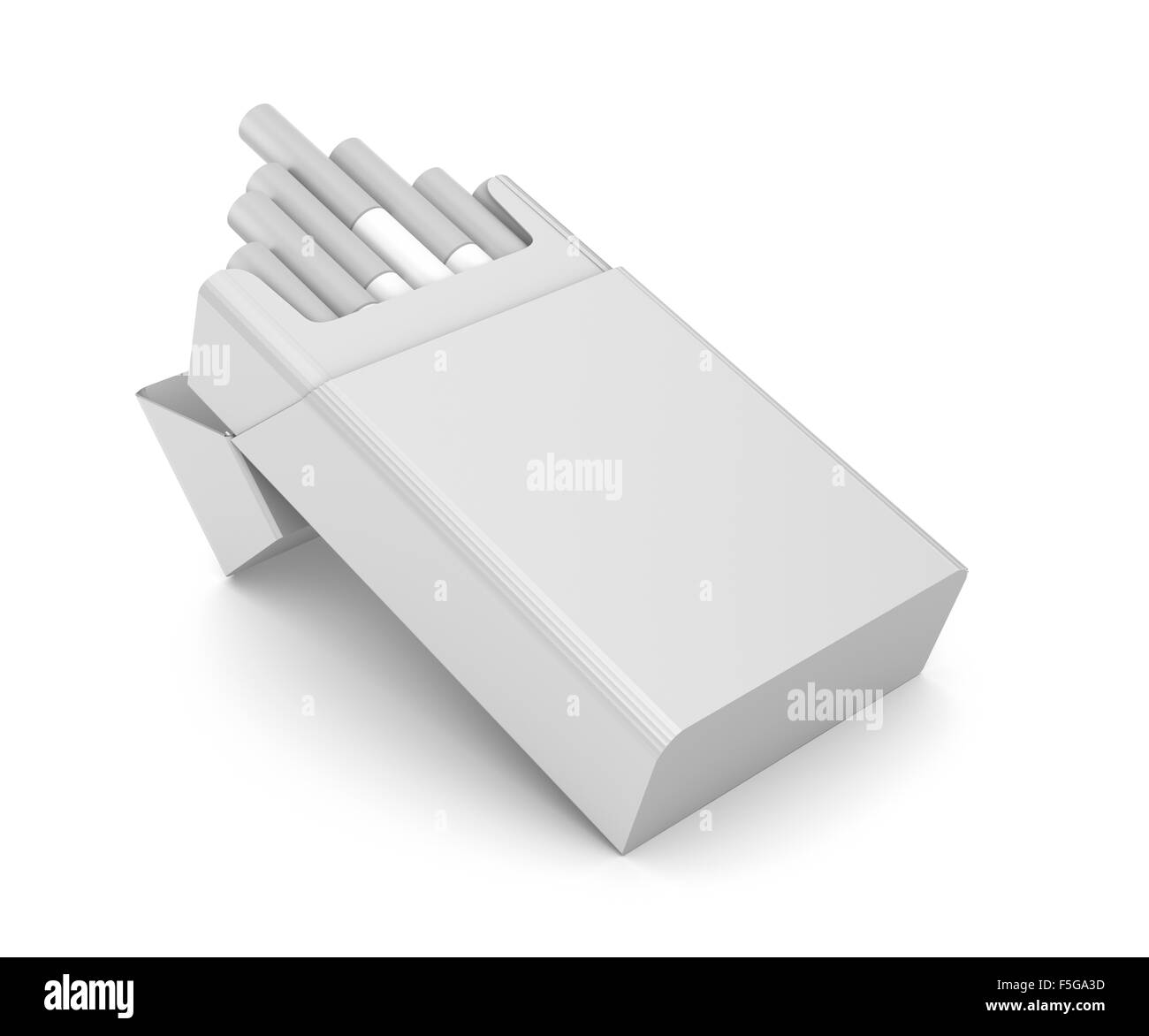 Cigarettes pack 3D illustration isolé sur fond blanc Banque D'Images