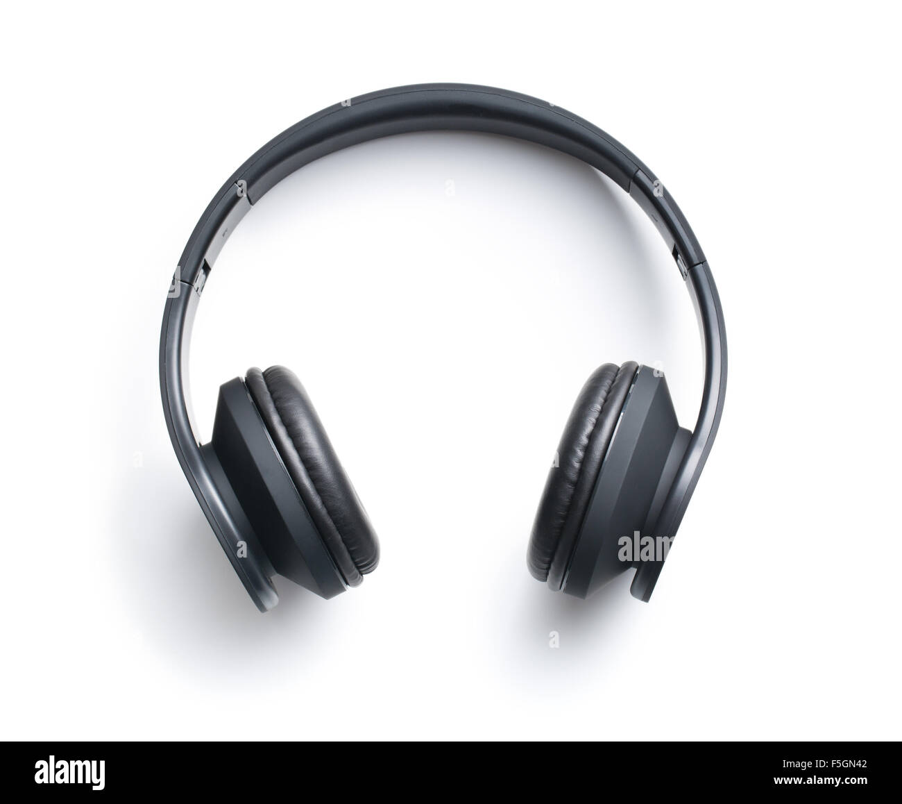 Casque sans fil sur fond blanc Banque D'Images