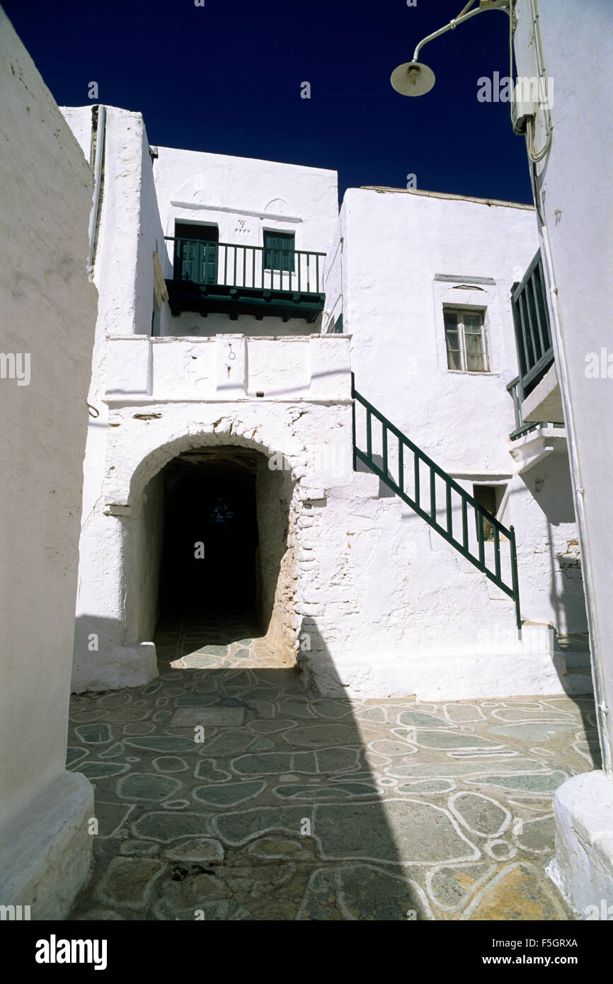 Grèce, Îles Cyclades, Folegandros, Chora Banque D'Images