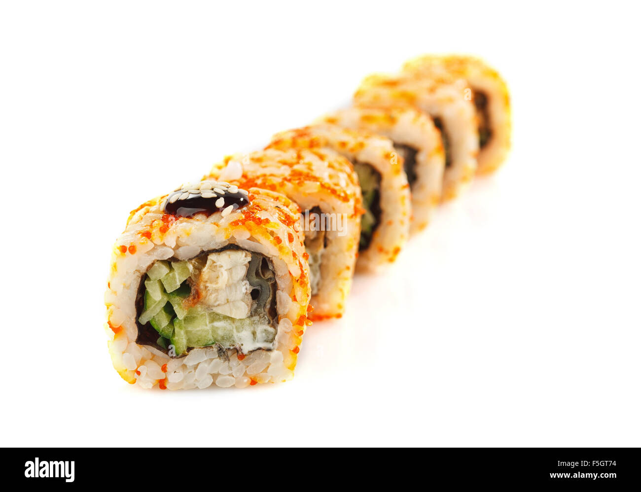 Les sushis japonais de fruits de mer Banque D'Images