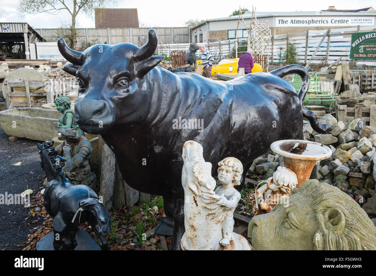 Puits,récupération,récupération,cour,recyclage,jardin,mobilier,Somerset,Angleterre,Anglais,GB,Grande-Bretagne,Grande-Bretagne,Grande-Bretagne,Royaume-Uni, Banque D'Images