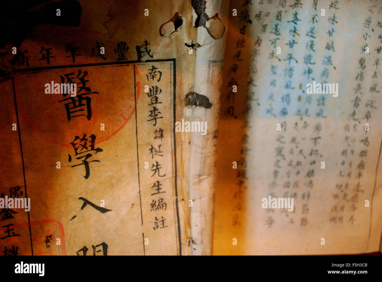 Revue de Médecine vietnamiens antiques, Ho Chi Minh City, Vietnam, Asie Banque D'Images