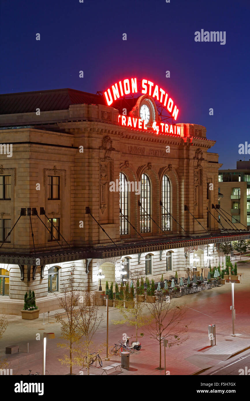 La gare Union, Denver, Colorado USA Banque D'Images