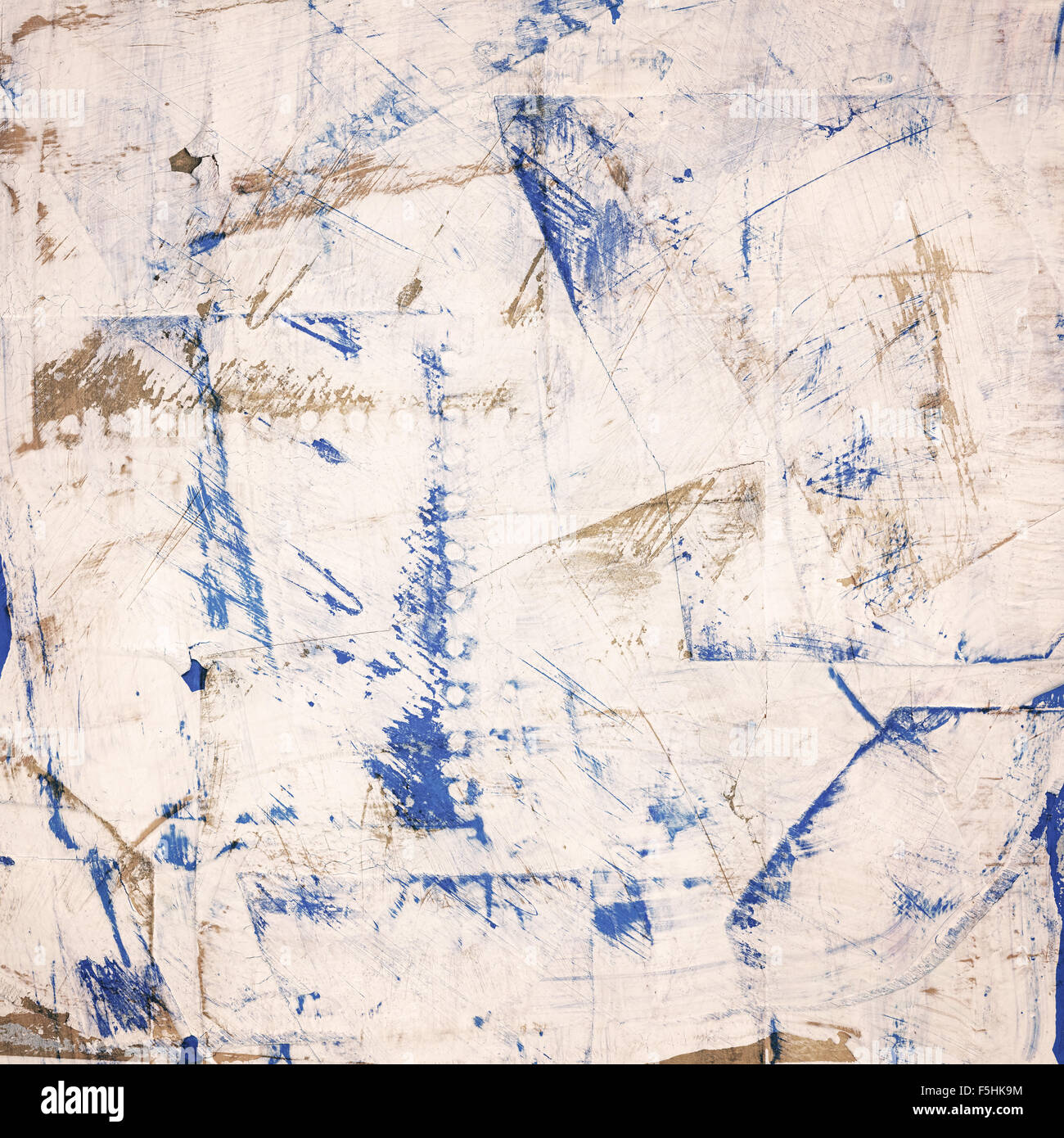 Grunge déchiré papier collage peint, fêlé, rayé background Banque D'Images