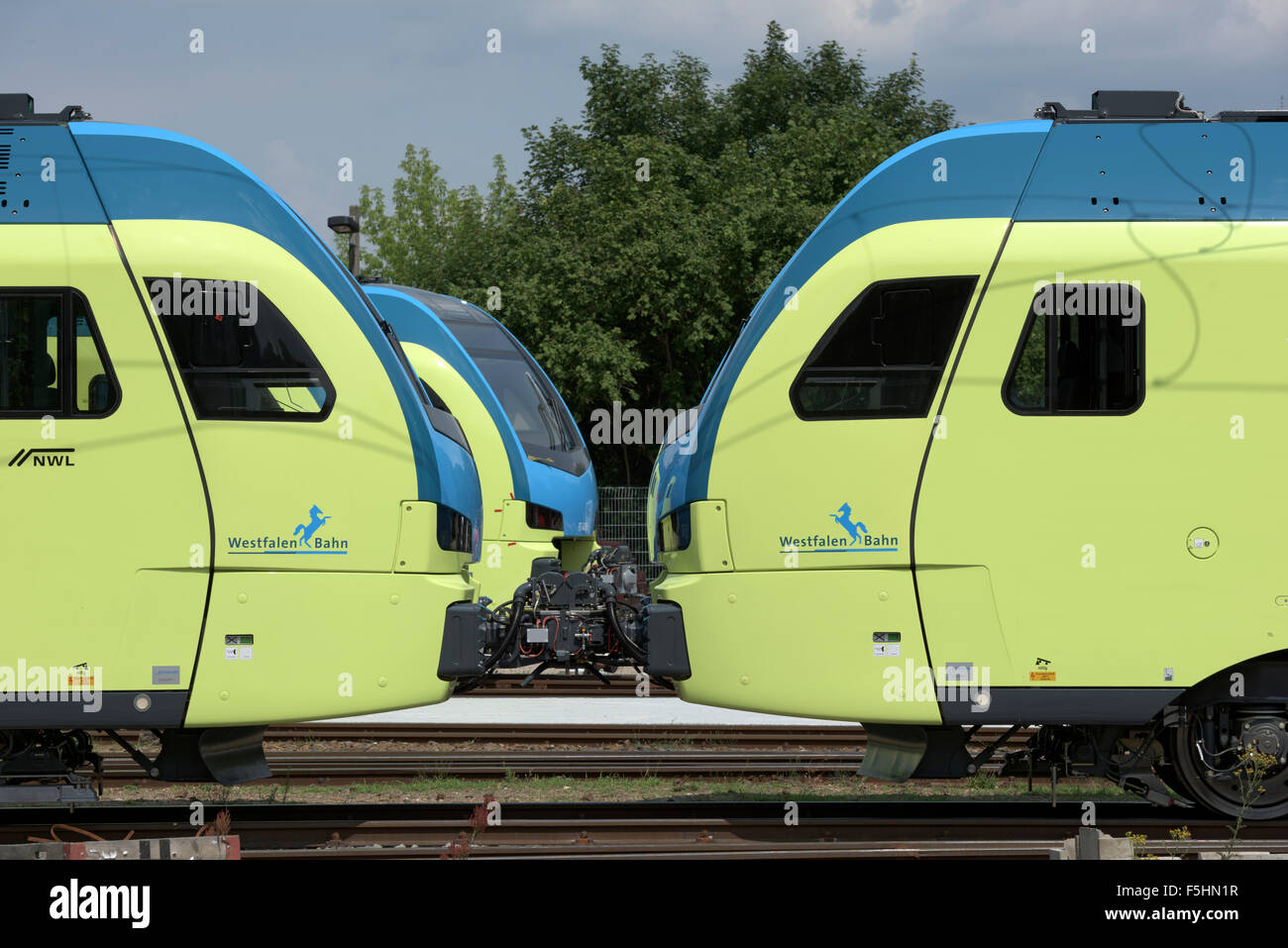 Velten, Allemagne, location parade de WestfalenBahn Banque D'Images