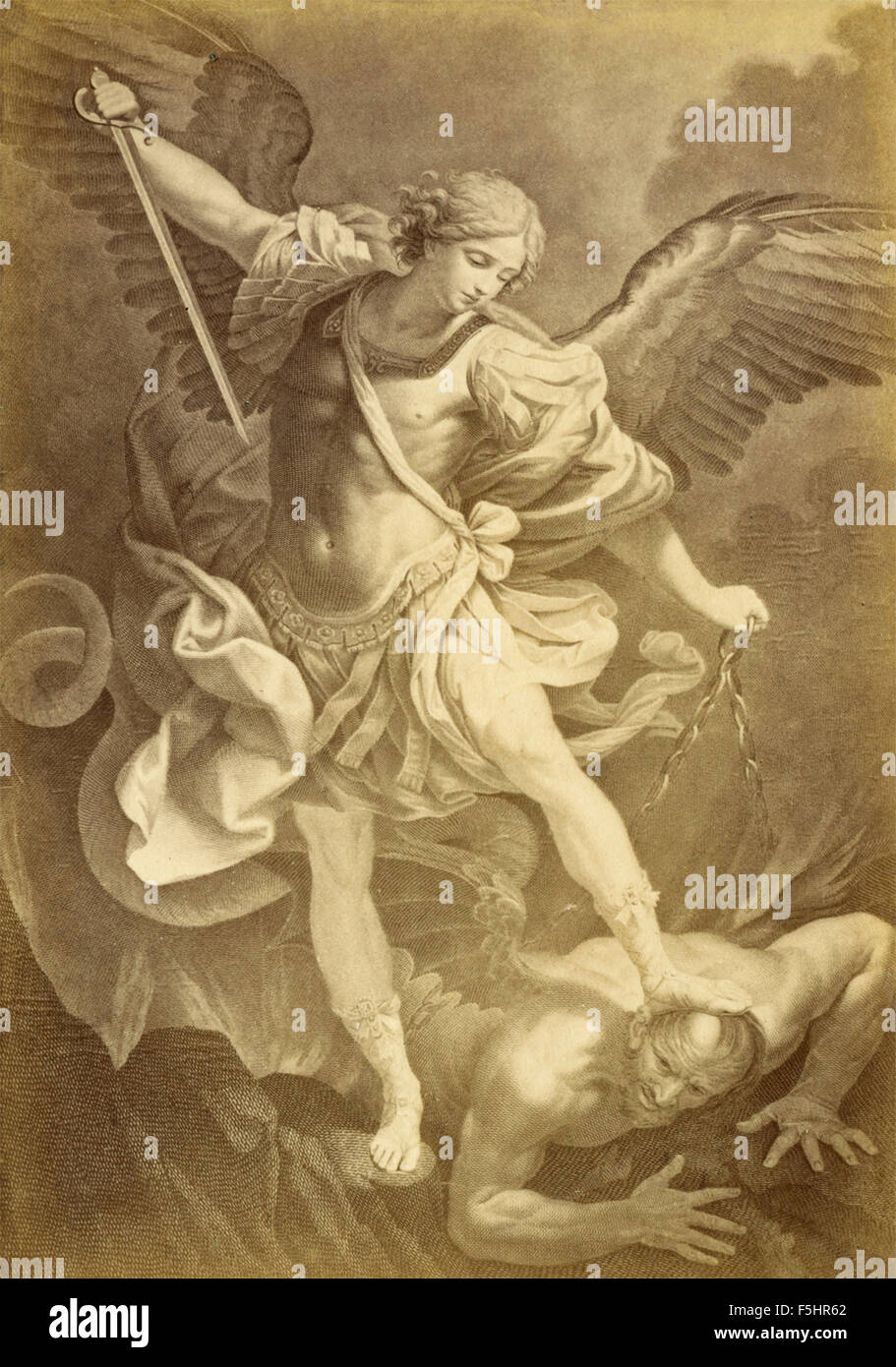 Saint Michel Archange, peinture par Guido Reni, italien Banque D'Images