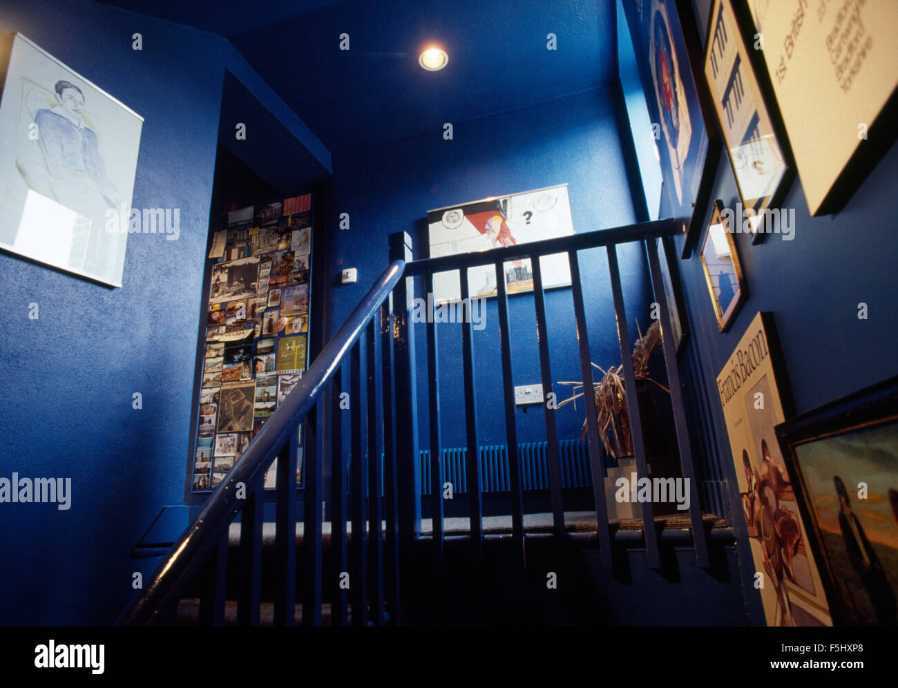 Bleu brillant 60 landing Banque D'Images