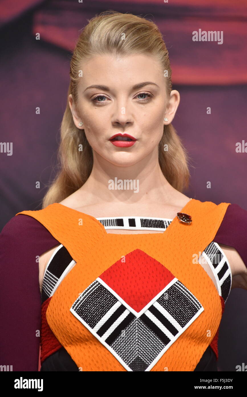 L'actrice britannique Natalie Dormer assiste à la première de 'The Hunger Games : Clarak - Partie 2' au Sony Centre CineStar à Berlin, Allemagne. 04 novembre, 2015./photo alliance Banque D'Images