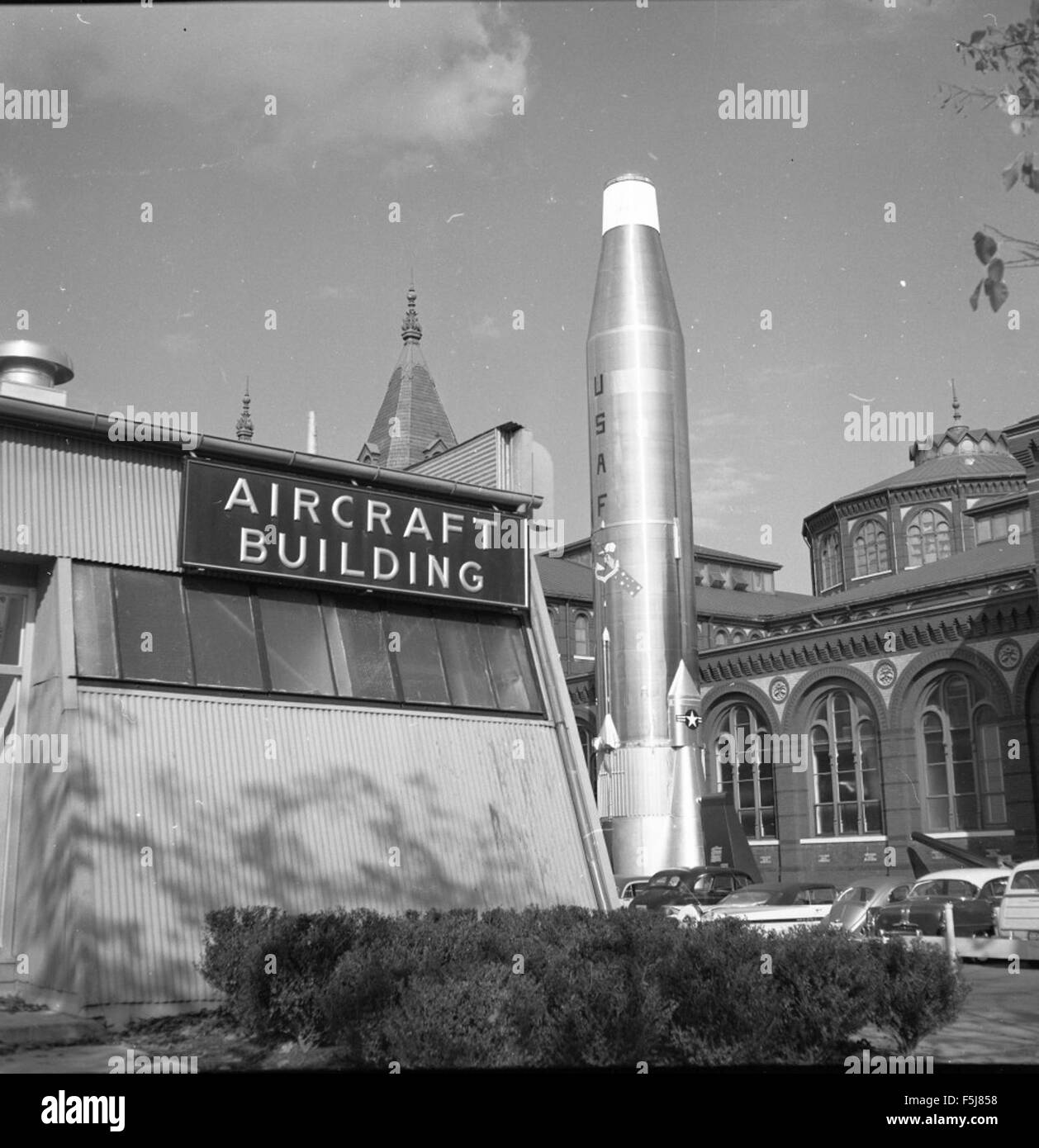 Le missile Atlas exposé au Smithsonian Institute de Washington, représente un chapitre important de l'exploration spatiale et de la technologie militaire. Banque D'Images